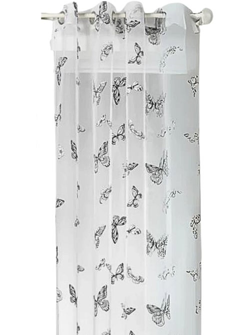 Visillo estampado mariposas - Kiabi
