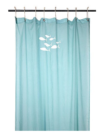 Visillo Estilo Marino con Motivos de Peces