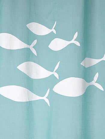 Visillo Estilo Marino con Motivos de Peces