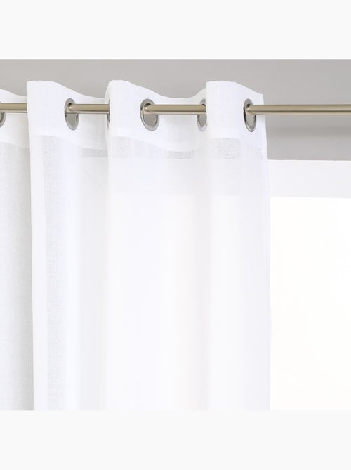 Visillo etamine blanco 140x240cm - Kiabi