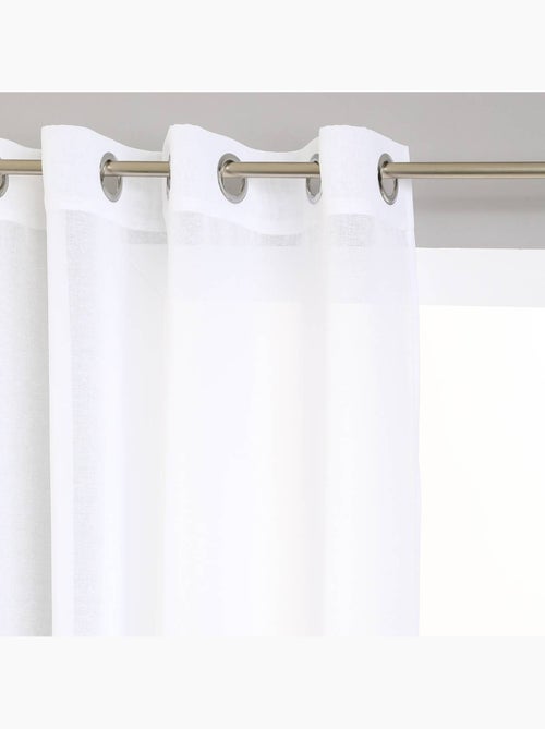 Visillo etamine blanco 140x240cm - Kiabi