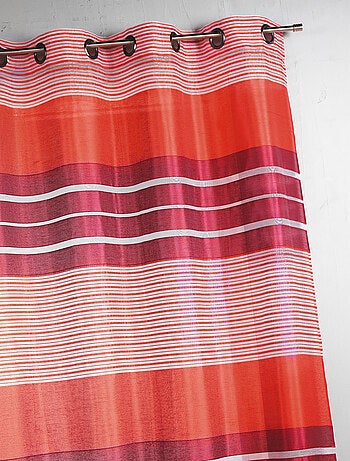 Visillo fantasía a rayas horizontales