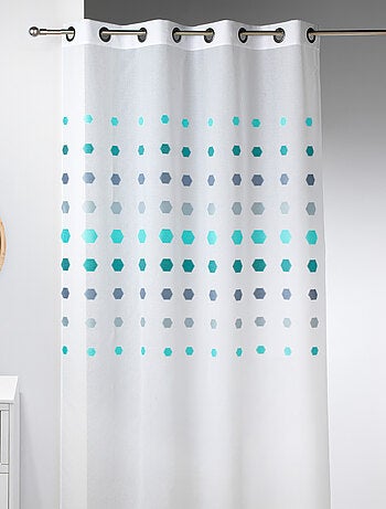 Visillo fantasía de lunares geométricos