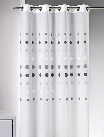 Visillo fantasía de lunares geométricos