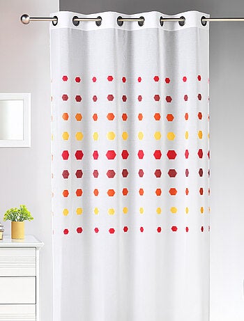 Visillo fantasía de lunares geométricos