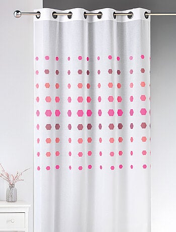 Visillo fantasía de lunares geométricos