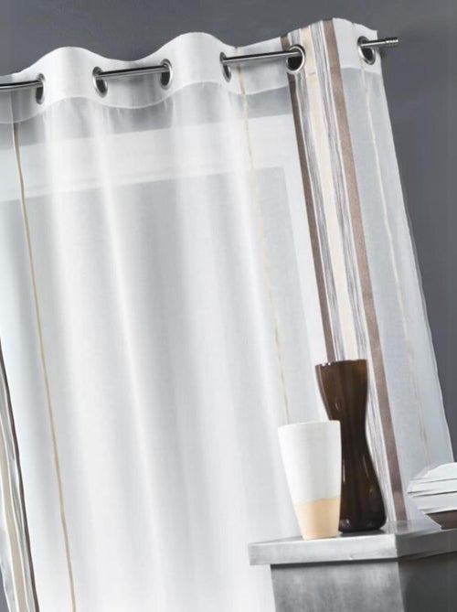 Visillo fantasía raya vertical - Kiabi