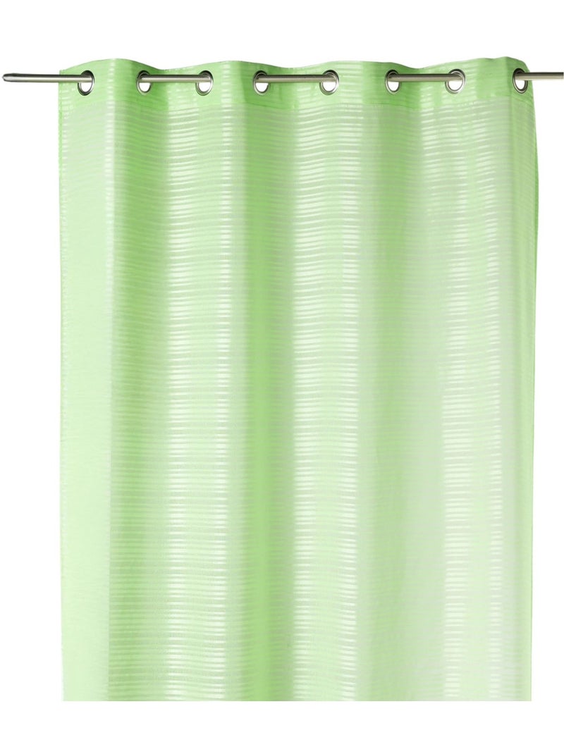 Visillo fantasía rayas horizontales "Joyeux" Verde tilo - Kiabi