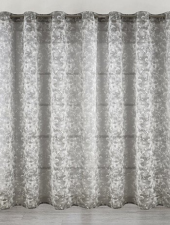 Visillo Jacquard con Ojales Elegancia Texturizada