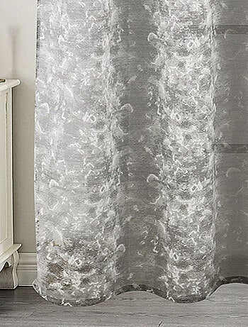 Visillo Jacquard con Ojales Elegancia Texturizada