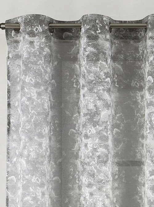 Visillo Jacquard con Ojales Elegancia Texturizada - Kiabi Visillo Jacquard con Ojales Elegancia Texturizada - Kiabi