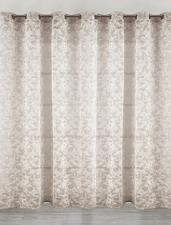 Visillo Jacquard con Ojales Elegancia Texturizada