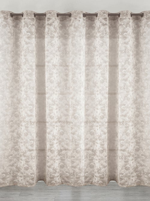 Visillo Jacquard con Ojales Elegancia Texturizada - Kiabi