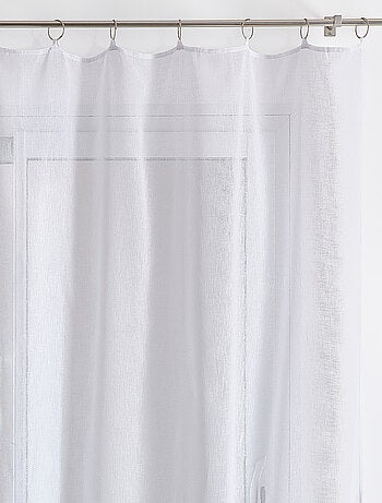 Visillo liso blanco