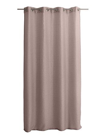 Visillo liso calado con ojales