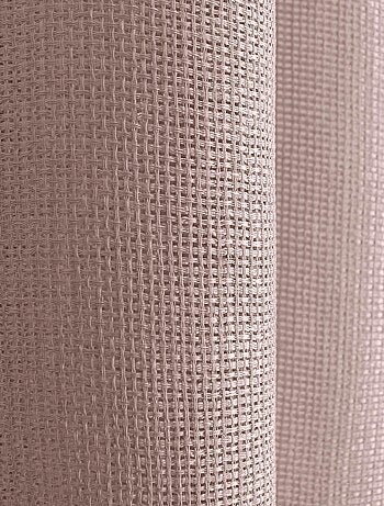 Visillo liso calado con ojales