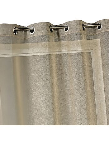 Visillo liso con hilos en lurex