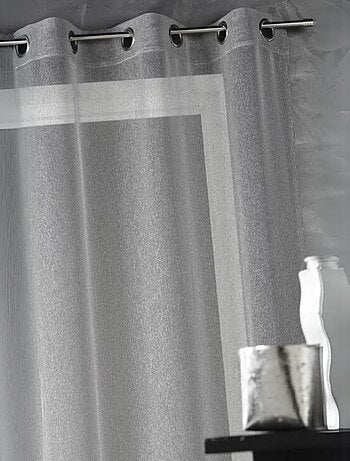 Visillo liso con hilos en lurex