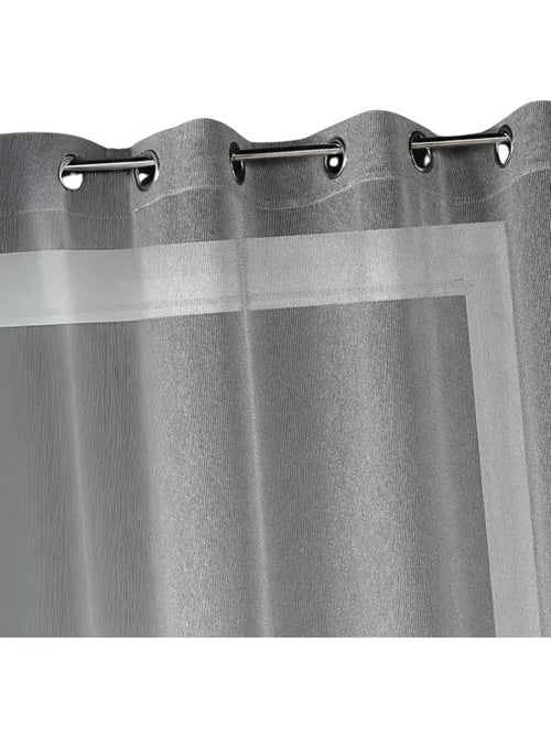 Visillo liso con hilos en lurex - Kiabi