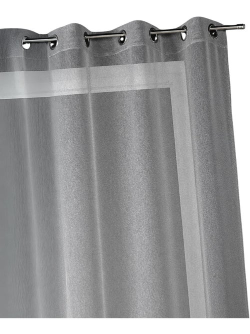 Visillo liso con hilos en lurex - Kiabi