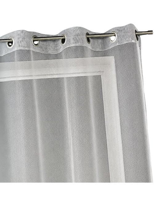 Visillo liso con hilos en lurex - Kiabi