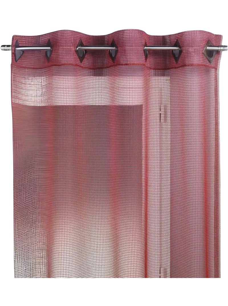 Visillo liso con ojal Burdeos - Kiabi