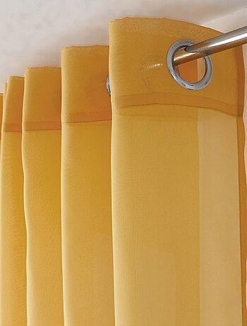 Visillo liso con ojales