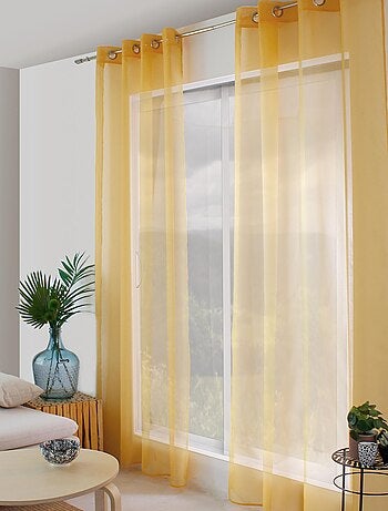 Visillo liso con ojales