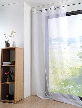 Visillo liso con ojales