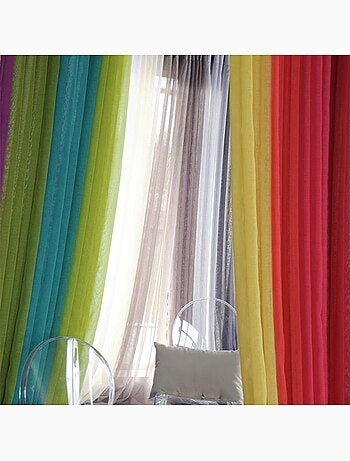 Visillo liso con ojales