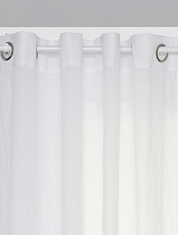 Visillo liso con ojales