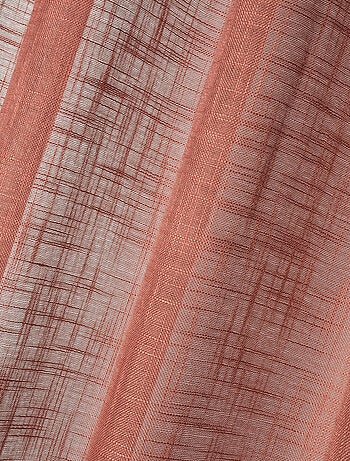 Visillo liso con ojales efecto lino