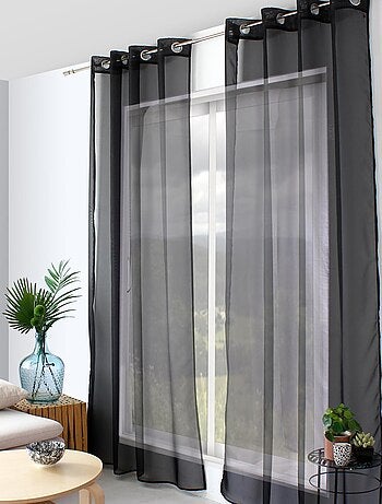 Visillo liso con ojales