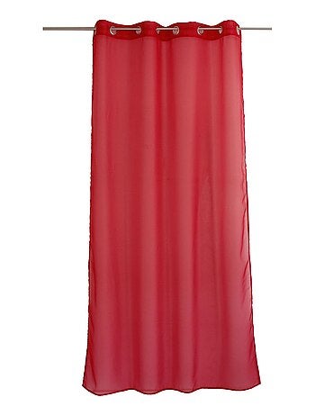 Visillo liso con ojales