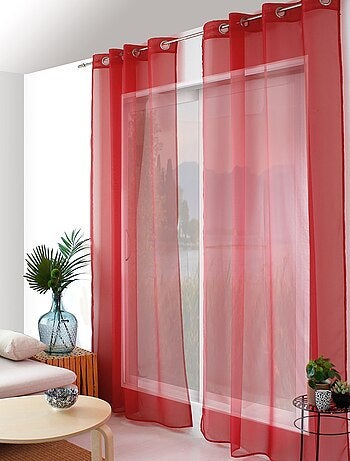 Visillo liso con ojales