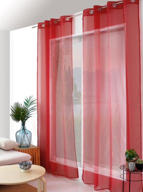Visillo liso con ojales - Kiabi