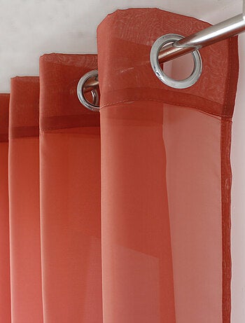 Visillo liso con ojales