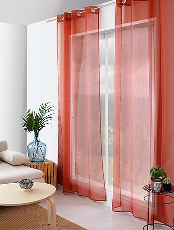 Visillo liso con ojales