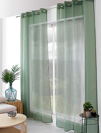 Visillo liso con ojales