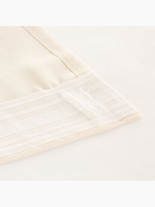 Visillo liso de tejido jaspeado, soporte encintado - Gamusi. - Kiabi Visillo liso de tejido jaspeado, soporte encintado - Gamusi. - Kiabi