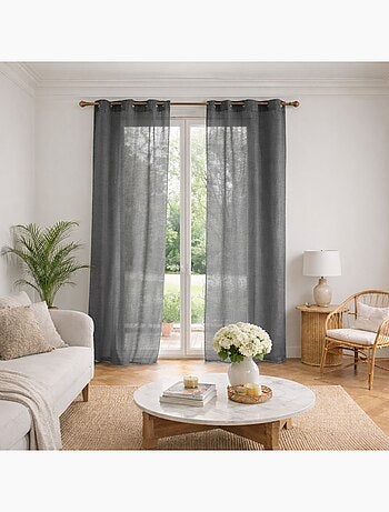 Visillo liso en estameña