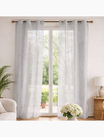 Visillo liso en estameña