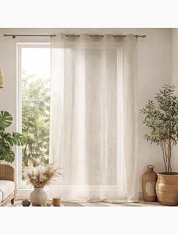 Visillo liso en estameña lino fantasía