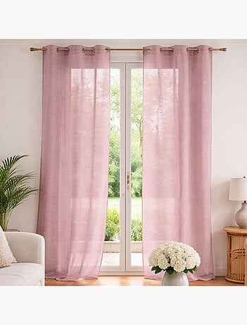 Visillo liso en estameña