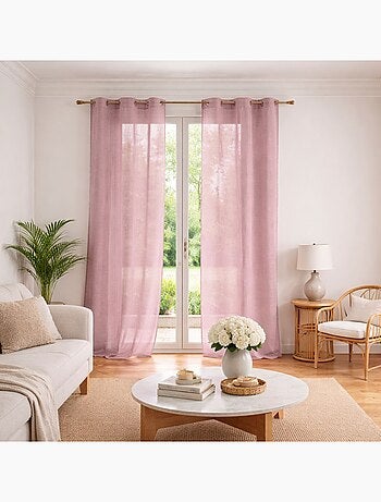 Visillo liso en estameña