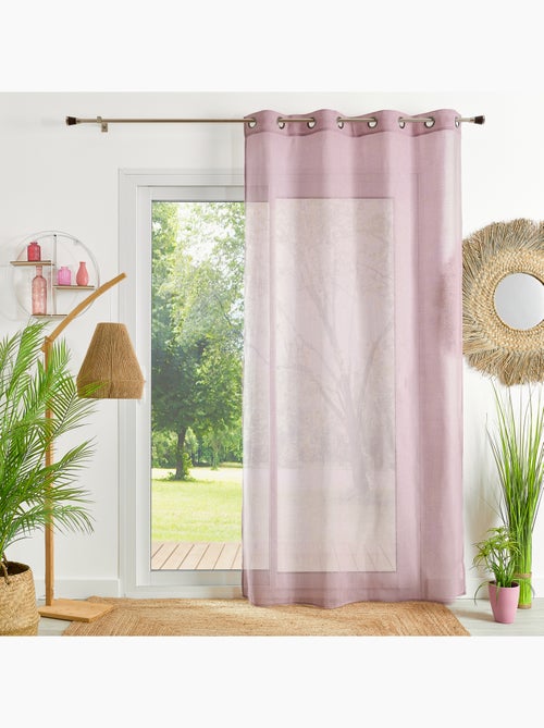 Visillo liso en estameña - Kiabi