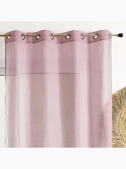 Visillo liso en estameña - Kiabi