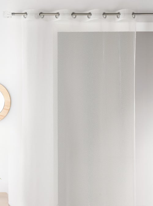 Visillo liso en red - Kiabi