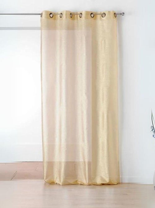 Visillo liso fluido plateado - Kiabi Visillo liso fluido plateado - Kiabi