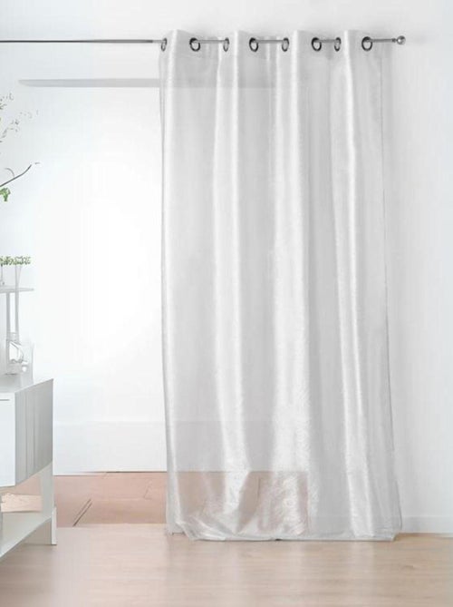 Visillo liso fluido plateado - Kiabi Visillo liso fluido plateado - Kiabi